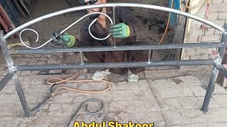 how to make charpai  iron bed  lohe ki charpai  charpoy  lohe ka bed  abdul shakoor [upl. by Notgnillew]