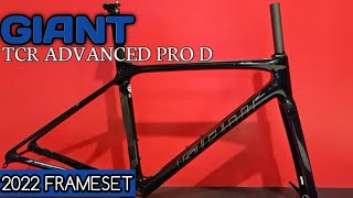 2022 GIANT TCR ADVANCED PRO DISC FRAMESET SMALL  WEIGHT [upl. by Gwynne521]