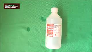 Hydrogen peroxide solution uses in hindi  Hydrogen peroxide solution Deepak pharmacy [upl. by Latsyrcal]