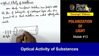 Class 12 Physics  Polarization of Light  13 Optical Activity of Substances For JEE amp NEET [upl. by Clorinde680]