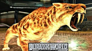 Poderoso Tigre Dentes de Sabre Arena Cenozoica Pack de Sonhos  Jurassic World O Jogo The Game [upl. by Currey]