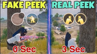 New🔥Tips And Trick Do The Action Fake Peek⚡️Increase Headshot Rate NOOB🐔PRO👑PUBG BGMI [upl. by Scotty]