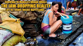 SURVIVAL IN MANILA’S URBAN JUNGLE THE JAWDROPPING REALITY OF LIFE IN TONDO quotINSIDE HAPPYLANDquot [upl. by Ellehcan]