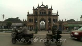 Traffic near Lucknows Chhota Imambara Monument [upl. by Orelu]