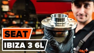 Wie SEAT IBIZA 3 6L Radlager hinten wechseln AUTODOC TUTORIAL [upl. by Euqinehs]