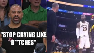 Courtside video reveals what was said between LeBron James and Ime Udoka 🍿 [upl. by Appleby549]