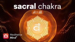 SACRAL CHAKRA Healing Vibrational Sound Bath w OCEAN Sounds  Emotional Balance  Sexual Healing [upl. by Cully]