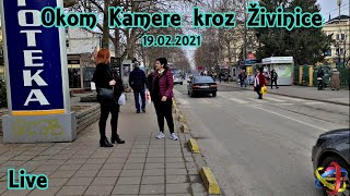 Okom kamere kroz grad Zivinice setnja Live 19022021 [upl. by Nylekcaj]