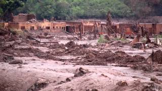 Dam collapse creates environmental disaster in Brazil [upl. by Arrim316]