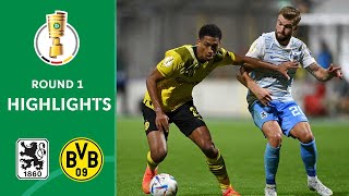 BVB moves to 2nd Pokal round  1860 München vs BVB 03  Highlights  DFB Pokal Round 1 [upl. by Resor]