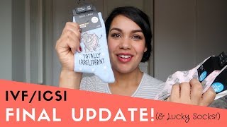 IVF Final Update our Embryo Grades amp Lucky Socks VLOG [upl. by Derry830]