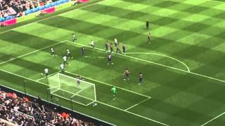 Andros Townsend Goal free kick Newcastle United v Crystal Palace 10 [upl. by Spragens829]