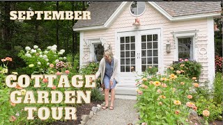 September Cottage Garden TOUR with PLANT NAMES and locations Beautiful Maine Garden [upl. by Hajar916]