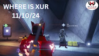 Where is Xur 111024 DESTINY 36 RECOMMEDED GETTING [upl. by Tom937]