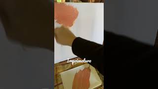 Start creating a new painting  acrylic imprimatura ახალი ნამუშევრის დაწყება იმპრიმატურა [upl. by Navillus757]