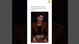 Timothee Chalamet Speaking French is Everything timotheechalamet viral [upl. by Rex]