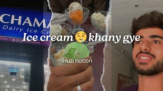 Ice cream khann gye  chaman ice cream  fun with friends😅😅  HKnation [upl. by Sherborne]