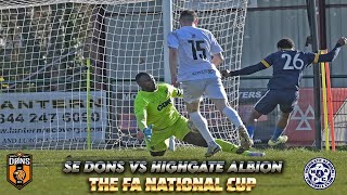 THE FA NATIONAL CUP QUARTERFINAL SE DONS vs HIGHGATE ALBION [upl. by Ehctav]