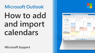 How to add or import a calendar to Outlook  Microsoft [upl. by Nurav790]