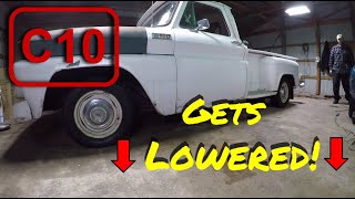 Chevy C10 Gets lowered  Vice Grip Garage EP21 [upl. by Clerk]