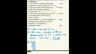 Testul 1  pag 54 Probleme care se rezolvă cu divizibilitate  Matematică 6 [upl. by Noizneb]