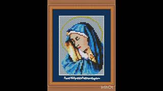 Virgin Mary cross stitch patterns [upl. by Lehcsreh]