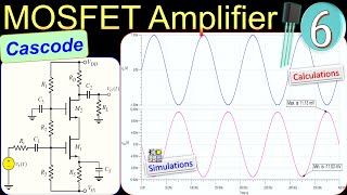 MOSFET Cascode Amplifier ☀️ NChannel EMOSFET ☀️ Calculations amp SPICE Simulations ⭐ Example 6 [upl. by Harewood718]