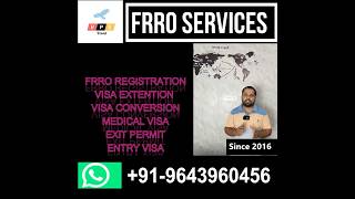 Best FRRO Service Provider in India  FRRO  Indian visa  VPS Travel  FRRO expert [upl. by Eric]