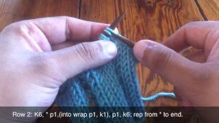 How To Knit The OpenWork Ladder Stitch [upl. by Thora365]