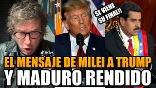 🚨URGENTE EL MENSAJE DE MILEI A TRUMP Y MADURO SE RINDE ANTE ESTADOS UNIDOS  BREAK POINT [upl. by Henn332]