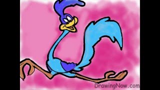 How to Draw A Roadrunner Cartoon [upl. by Preston]