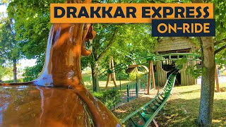 Drakkar Express  Festyland 4K 60fps Onride POV [upl. by Kanter62]