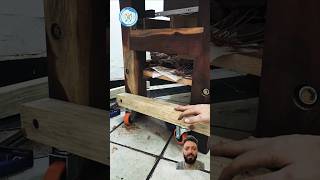 Sistema de ruedas retractiles para banco de trabajo woodworking tools diy hacks workbench [upl. by Supple]