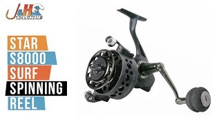 Star S8000 Surf Spinning Reel  JampH Tackle [upl. by Matias708]