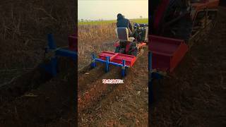 Twincylinder 50HP Tracked tiller Threeplowridging plow [upl. by Amer330]