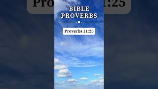 Proverbs 1125  Generosity blesses both the giver 🙏 short prayer proverbs [upl. by Cheke]