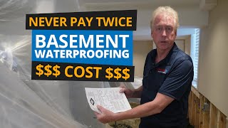 Basement Waterproofing Costs  Never Pay Twice [upl. by Lat]