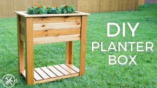 DIY Raised Planter Box with Hidden Drainage  How to Build [upl. by Arot]