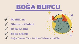 Boğa Burcu Özellikleri Olumsuz Yanları  Boğa Kadını ve Boğa Erkeğinin Tipik Özellikleri Ünlüleri [upl. by Ulick]