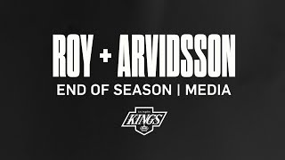 Matt Roy amp Viktor Arvidsson  202324 LA Kings End of Season Exit Interviews [upl. by Leiruh]