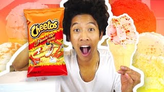 DIY HOT CHEETOS ICE CREAM [upl. by Ailahs]