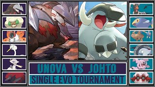 UNOVA vs JOHTO  Single Evolution Pokémon Tournament Battle 4 [upl. by Onil347]