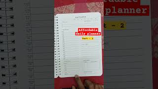 Daily planner review part 2  Flipkart planner journal affordable book [upl. by Gilboa]