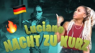 German Rap Reaction LUCIANO  NACHT ZU KURZ  BEAT WENT OFF 🎶🇩🇪🔥 [upl. by Euqinot]