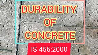 Durability of concrete factors affecting duribility of concrete durabilityofconcrete [upl. by Ciapha656]