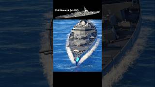 Bismarck Battleship Modern Warships shorts modernwarships imtimetraveler [upl. by Elleirad599]