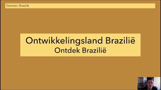 Aardrijkskundig  5 havo  de GEO  Brazilië 11 en 12 [upl. by Dnomsad]