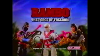 Rambo Force of Freedom Commercial 1986 Black Dragon vs White Dragon and Cat 80scommercials 80s [upl. by Puritan346]