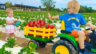 Chris and Mom learn to harvest berries at the farm [upl. by Voorhis145]