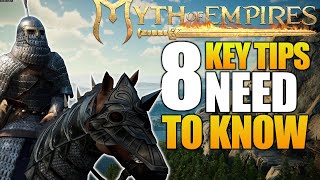 Myth Of Empires  8 Top Tips You NEED To Know [upl. by Nyluqcaj15]